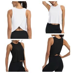 Mippo Split Back Gym Exercise Tanks - Set of 2